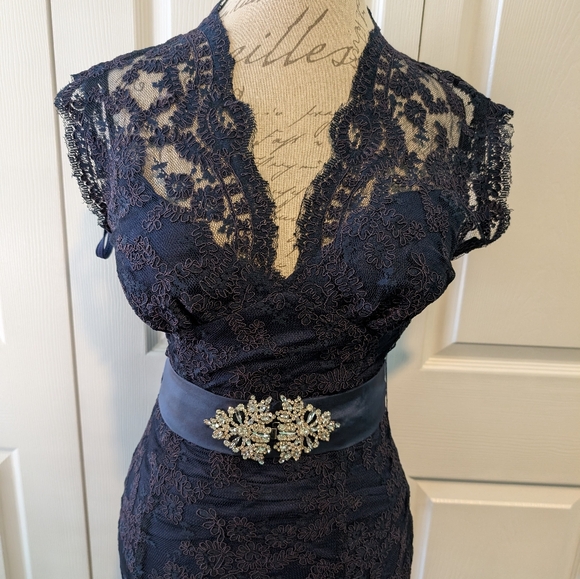 Long mermaid dress Aida - Picture 3 of 6